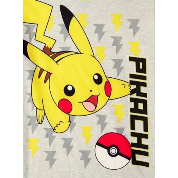 Pokemon Pikachu 2 Piece Flannel Fleece Pajama Set Child Size 6/7 - Picture 2 of 3